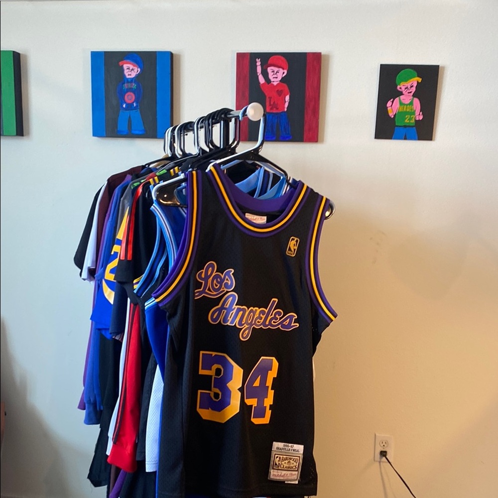 Mitchell & Ness Black and Yellow Throwback Jersey
